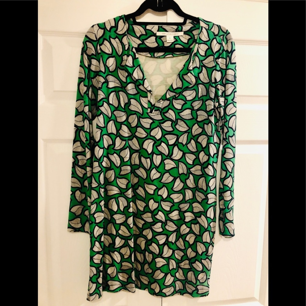 DVF cotton/silk shift dress